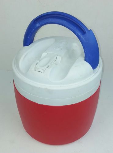 Igloo One Gallon Elite Water Drink Beverage Jug Cooler Red White Blue Travel Dog