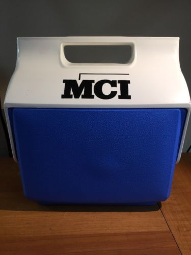 Vintage MINIMATE - MCI - Cooler By IGLOO-Blue & White-USED-PERSONAL COOLER---