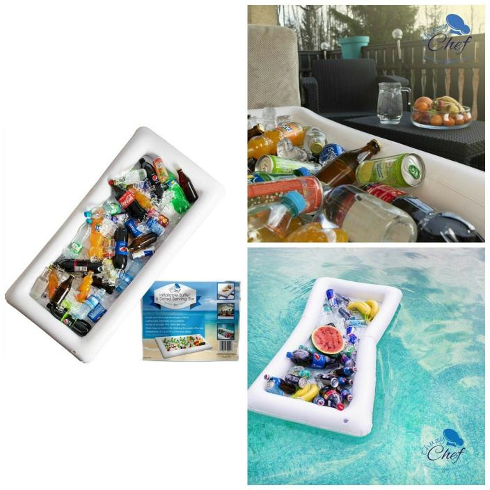 Inflatable Serving Bar Pool Table Floats Floating Beverages Food Salad Holder