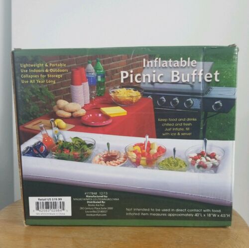 Lot of 2 Inflatable Picnic Buffet Food & Drinks Chilled And Fresh Indoor Outdoor