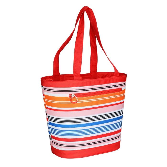 Evergreen 12 Can Tote Cooler - Multi Stripe