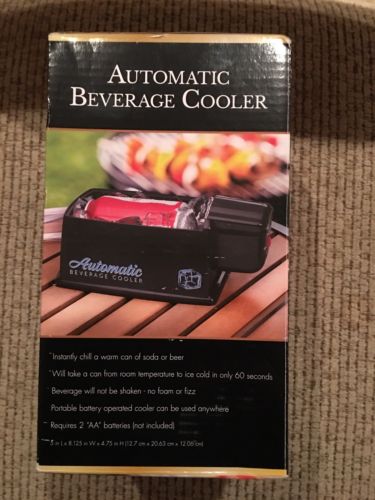 Automatic Beverage Cooler 5” Long 8.125 Wide 4.75 High