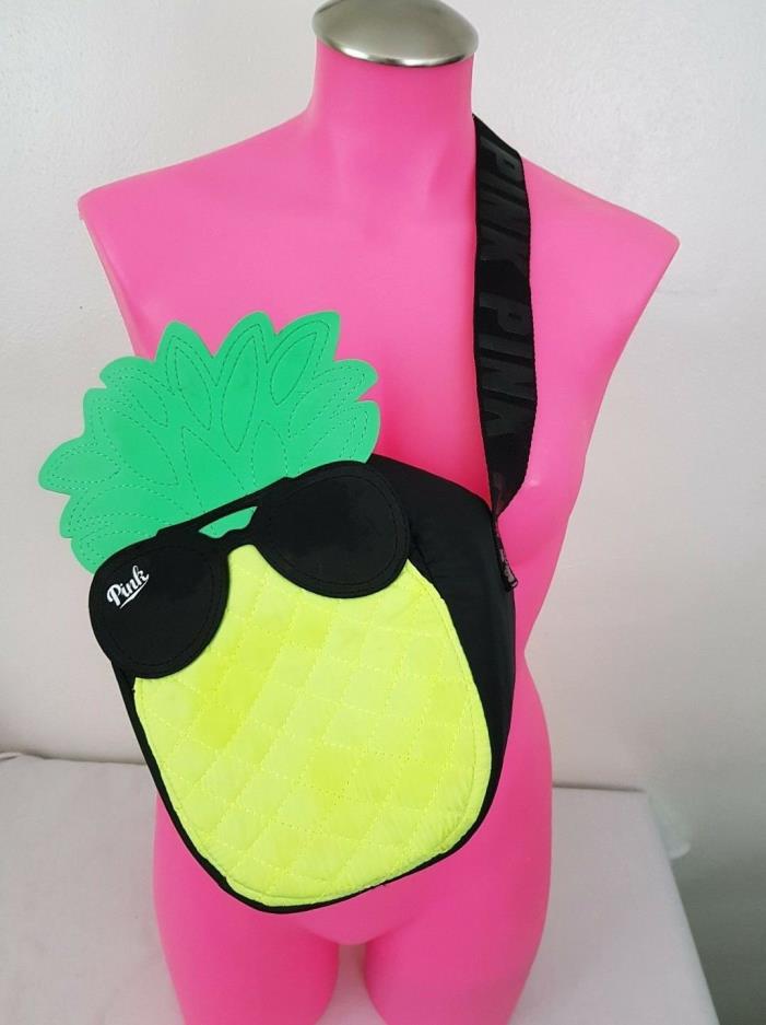 Victoria's Secret PINK Pineapple Cooler Tote Summer Beach Lunch Picnic Bag