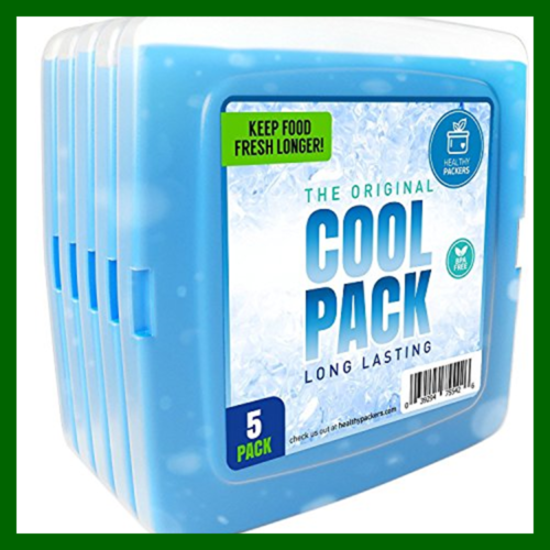Ice Pack For Lunch Box 5 Packs Original Slim & Long Lasting Freezer Your O Clear