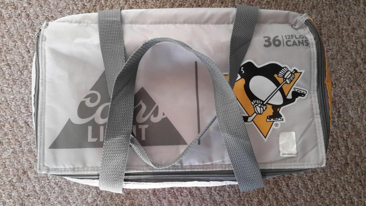 Coors Light Pittsburgh Penguins Soft Sided Collapsible Insulated Cooler Bag