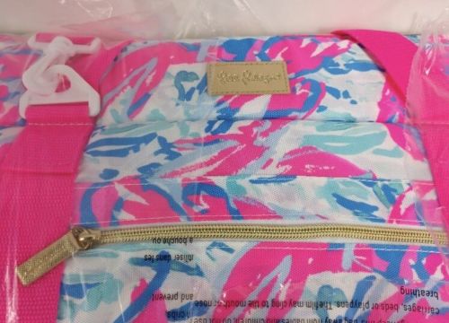Lilly Pulitzer NWT 18x13x8 Cooler Cosmic Coral Cracked Up Free Shipping