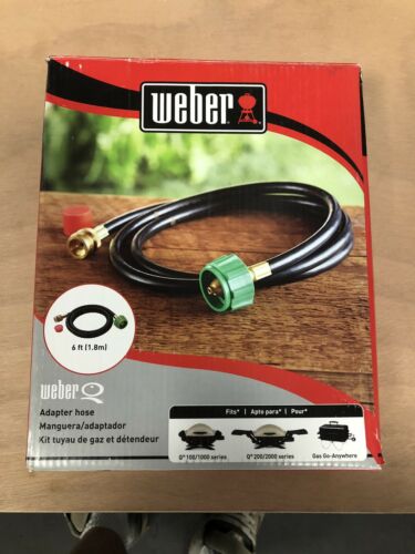 Weber 6501 6-ft Adapter Hose for Baby Q-Series & Gas Go-Anywhere Grills