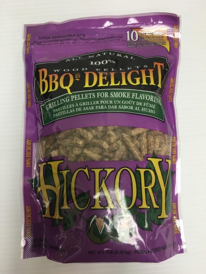 5 lbs BBQer's Delight Hickory Pellets - (5) 1 lb bag