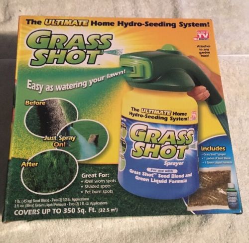 Grass Shot - Home Hydro Seeding System Liquid Spray Seed Lawn & Garden Care