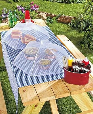 SET OF 2 MESH FOOD TENTS BBQ PICNIC CAMPING COOKOUT MUST HAVE PEST FREE FOOD