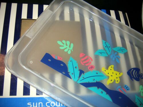 Sun Country Frosted AcrylicServing Tray - Aquatic Underwater Theme - Large