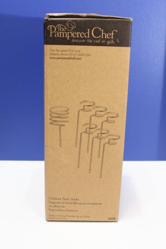 Pampered Chef Outdoor Party Stick Set Of 7, New In Box. Retired