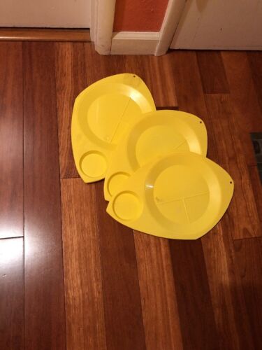 3 Wilpak Yellow Color Paper Plate Cup Holders - This Is Us Party 1975 Camping