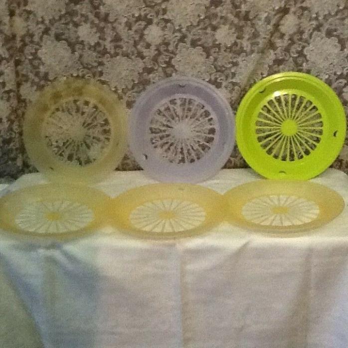 Paper Plate Holders Plastic Reusable Set of 6 New Picnic Camping Parties 1