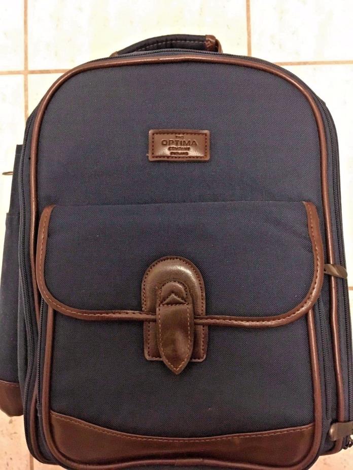 The Optima Company England Picnic Backpack Camping/Wine Holder EUC