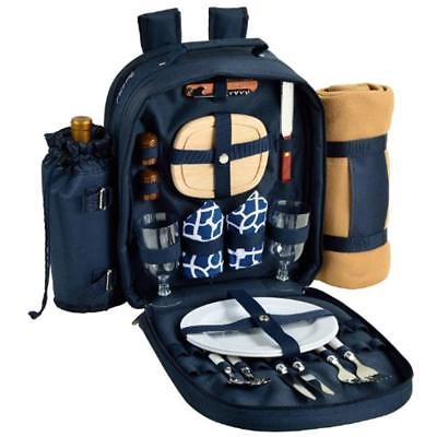 - Kitchen & Dining Features Deluxe Equipped 2 Person Picnic Backpack With Wine