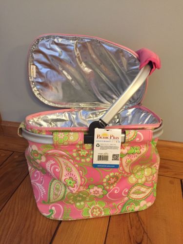 PICNIC PLUS SHELBY COLLAPSIBLE MARKET TOTE PINK DESIRE