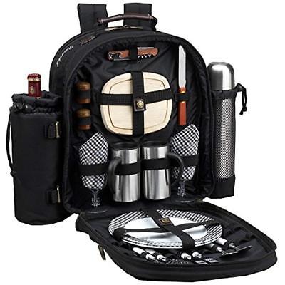 - Kitchen & Dining Features Deluxe Equipped 2 Person Picnic Backpack With Coffee
