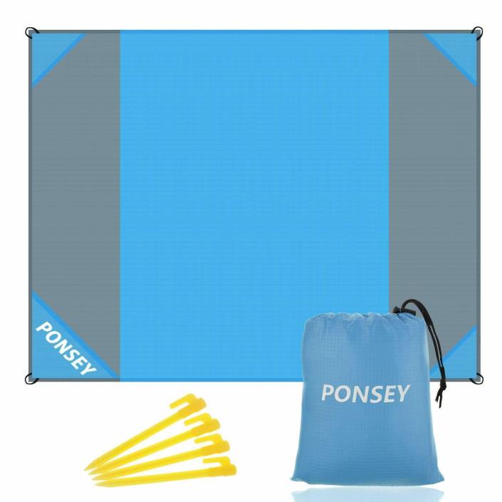 Beach Blanket 200x200cm Picnic Blanket Waterproof Anti Sand Beach Mat