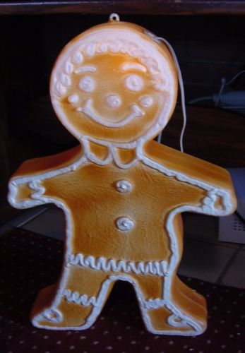 Gingerbread Boy Vintage Blow Mold Figure Union Products