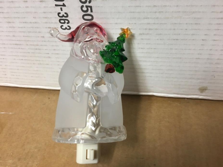 Christmas Acrylic Santa Claus Night Light 6” L@@K!!!