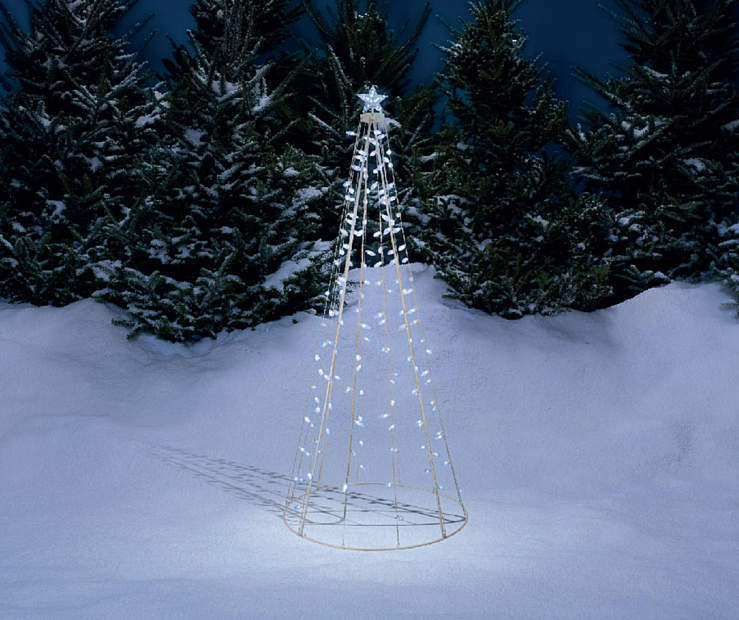 8 Foot Winter Wonder Lane Multi-Function Light-Up LED String Tree Christmas Tree