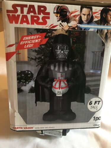 6' Christmas LED Star Wars Darth Vader with Death Star Inflatable