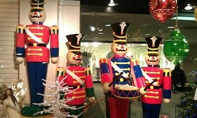Barcana Life-Size Christmas Nutcracker Toy Soldier Statues Display - Set of 5