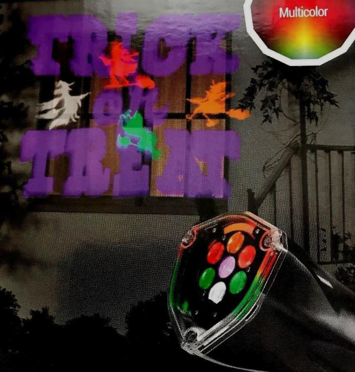 Gemmy Lightshow Led Projection Plus Whirl-a-motion Static Trick or Treat Multi
