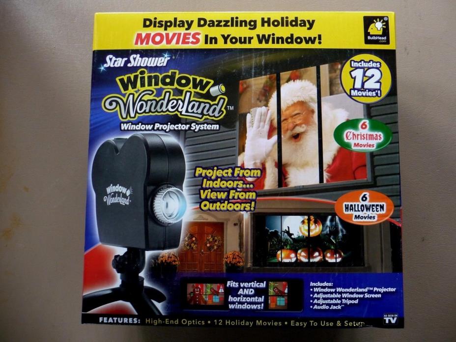 Star Shower Window Wonderland Projector Christmas Window Movies NEW Lights