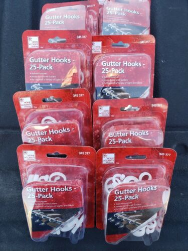 EZ Gutter Hooks 8 Pack of 25x8 total count 200 - lot new in package Home Accents
