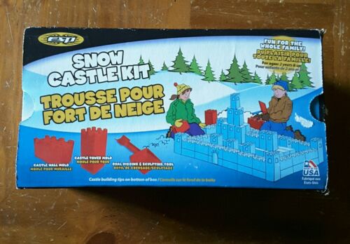 NEW ESP Snow Castle Kit 3 Pieces Wall Tower Shovel Sculpting Tool Mold Red USA