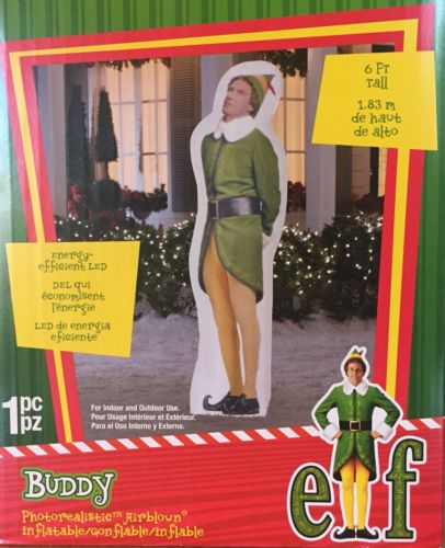 BUDDY the ELF 6 Foot Inflatable Indoor Outdoor Christmas Yard Decoration 6FT 6’