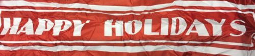 48inch Long “happy Holidays” Red And White Banner