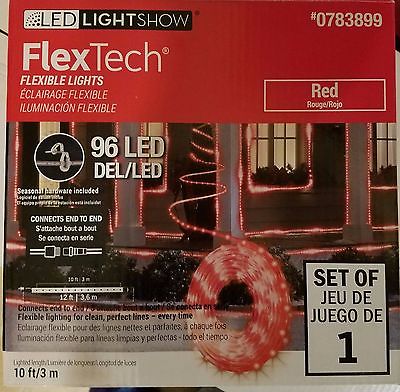 Gemmy LightShow 96-Count 10-ft Constant Red LED Flex Christmas Rope Lights