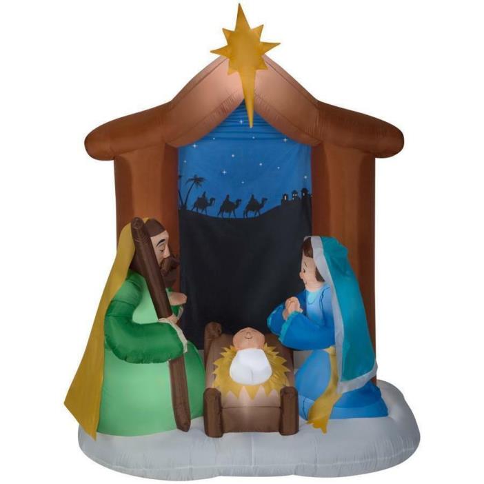 Gemmy 6.5 ft Nativity Scene Airblown Inflatable Lights up Brand New