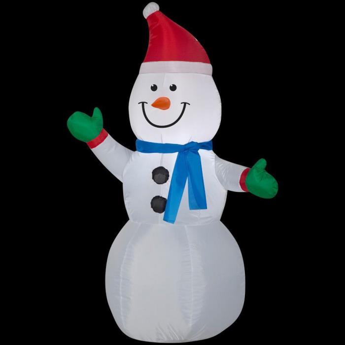 Christmas Holiday Lighted Snowman Airblown Inflatable