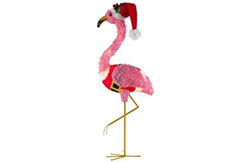 Holiday Time Light-Up Fluffy Flamingo (Pink Flamingo) - 2018