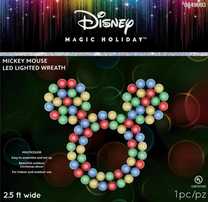GEMMY Disney/Pixar 28-in Hanging Wreath Sculpture with Multicolor LED Lights