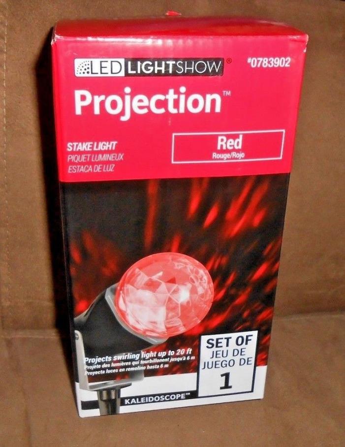 LED Lightshow Projection Stake Light   Red Kaleidoscope   Brand New in Box