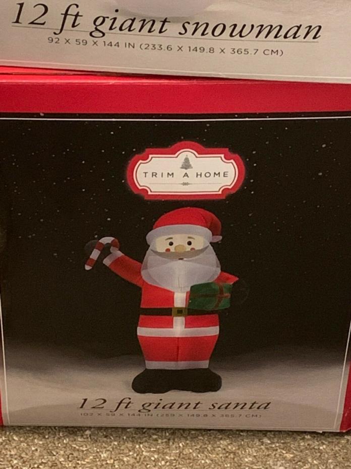 Christmas 12' Santa Inflatable NIB