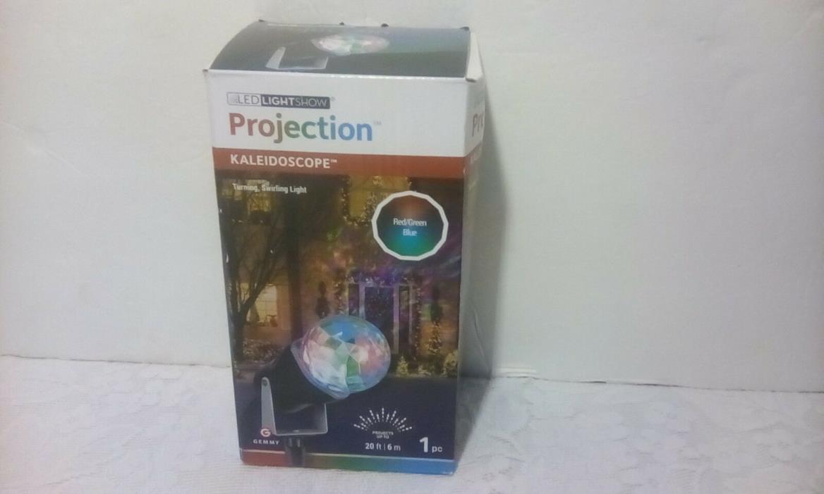 LED lightshow projection kaleidoscope covers your home with swirling lights