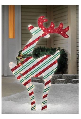 Striped 2d Lit Deer 48