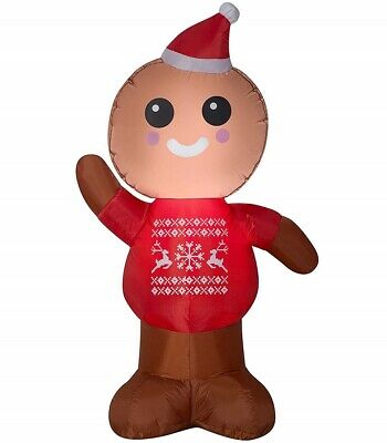 Holiday Time Airblown Inflatable Gingerbread Man 4FT
