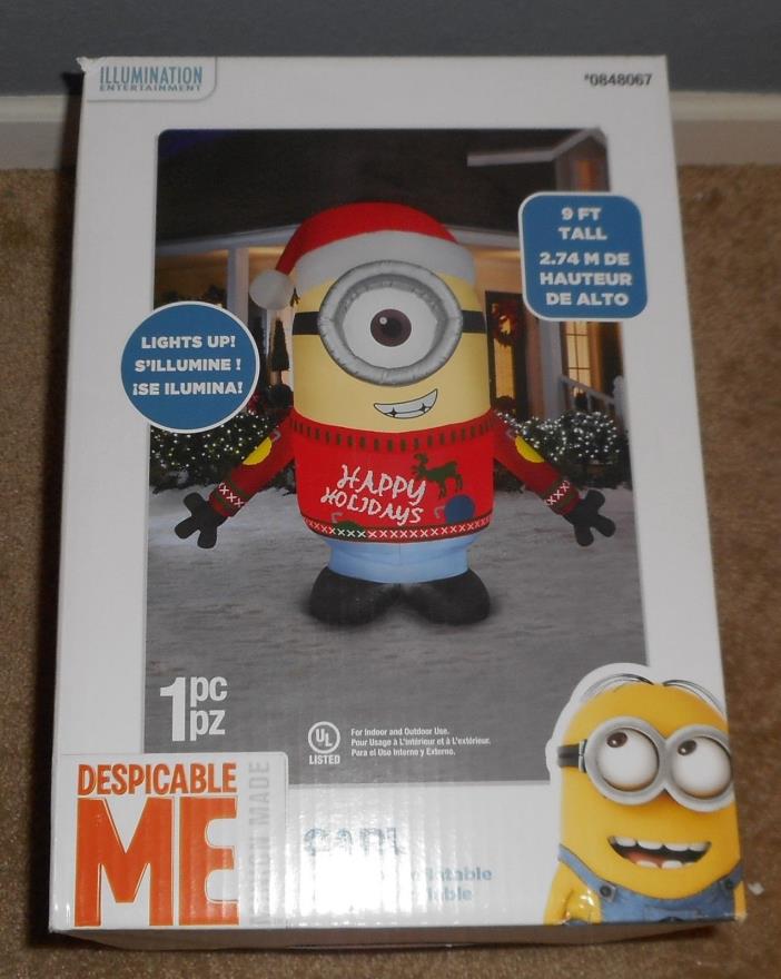 DESPICABLE ME  [  CARL ]  9 FT.  LIGHTS UP  AIRBLOW  INFLATABLE  NIB