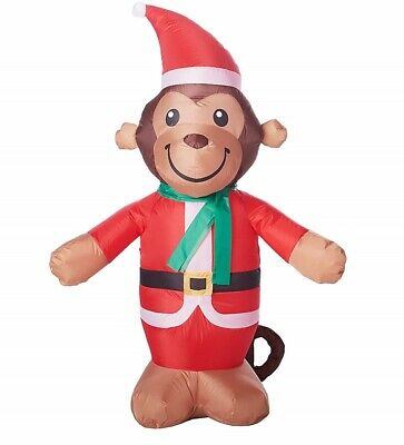 Holiday Time Airblown Inflatable Christmas Monkley 4FT