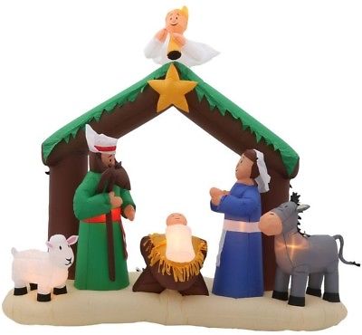 Home Accents Holiday 7 ft. Inflatable Nativity Scene