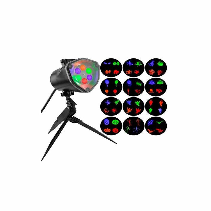 Whirl-a-Motion Plus Strobe Projection 12-Changeble Slides (Multi-Colors)