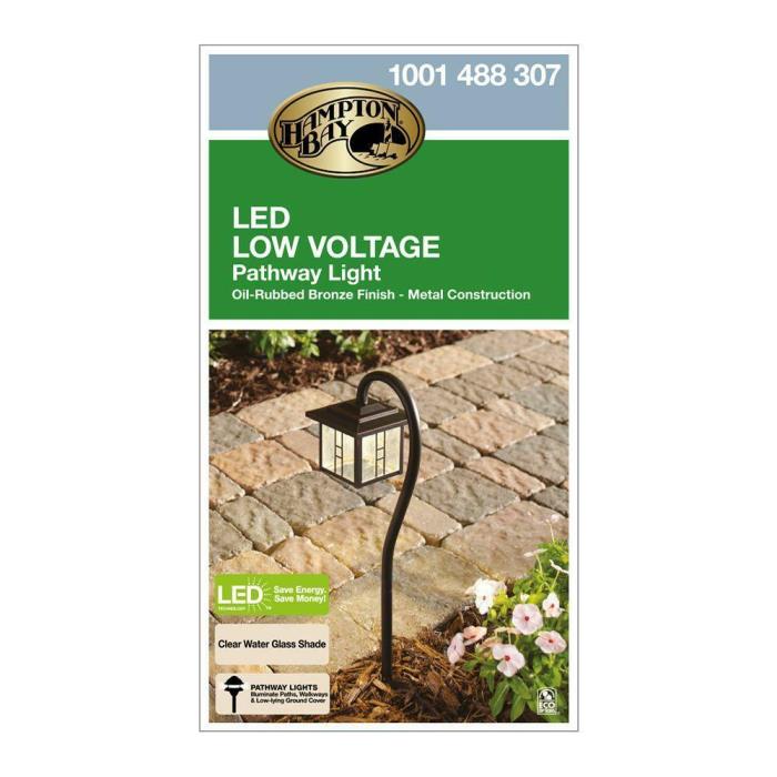 Hampton Bay Low-Voltage Oil-Rubbed Bronze Outdoor LED Light 1001488307 - New