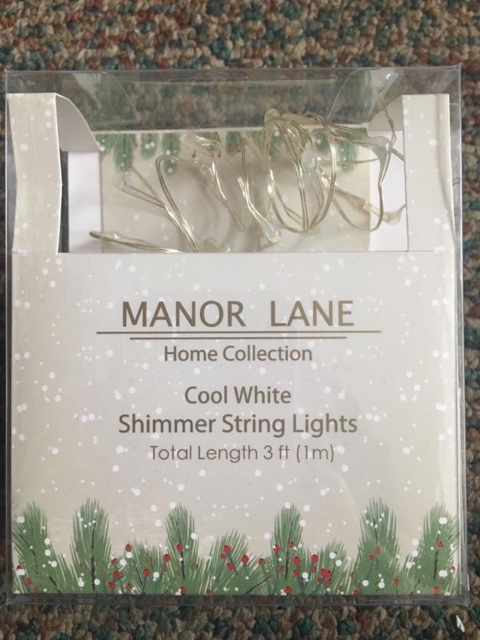 Manor Lane Home Collection Cool White Shimmer String Lights